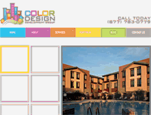 Tablet Screenshot of colordesignllc.com